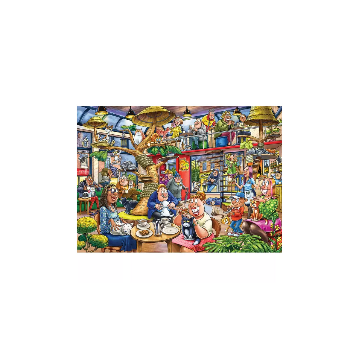 Puzzle Wasgij Mystery 28 - 1000 Pcs - Folie Féline !
