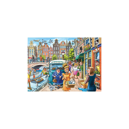 Puzzle Wasgij Original 45 - 1000 Pcs - La Journée Du Déménagement !