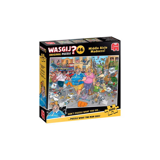 Puzzle Wasgij Original 46 - 1000 Pcs - Frénésie D’achat Dans L’allée Centrale !