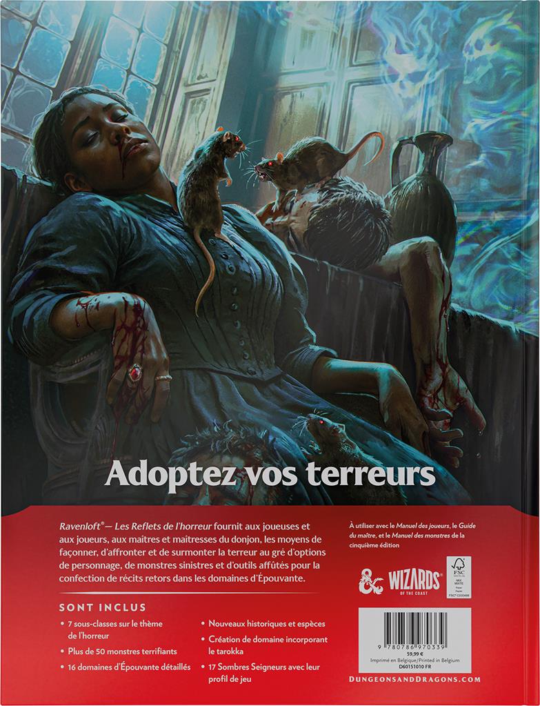 JDR D&D 5 : Supplément Ravenloft « les reflets de l'horreur »